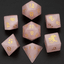 Gemstone: Rose Quartz Stone Dice Set